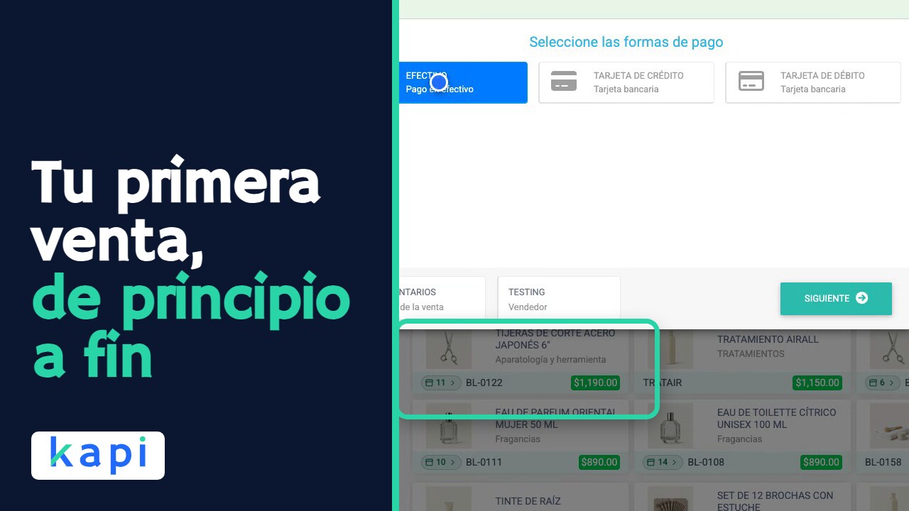 Lección del curso: tu primera venta, de principio a fin