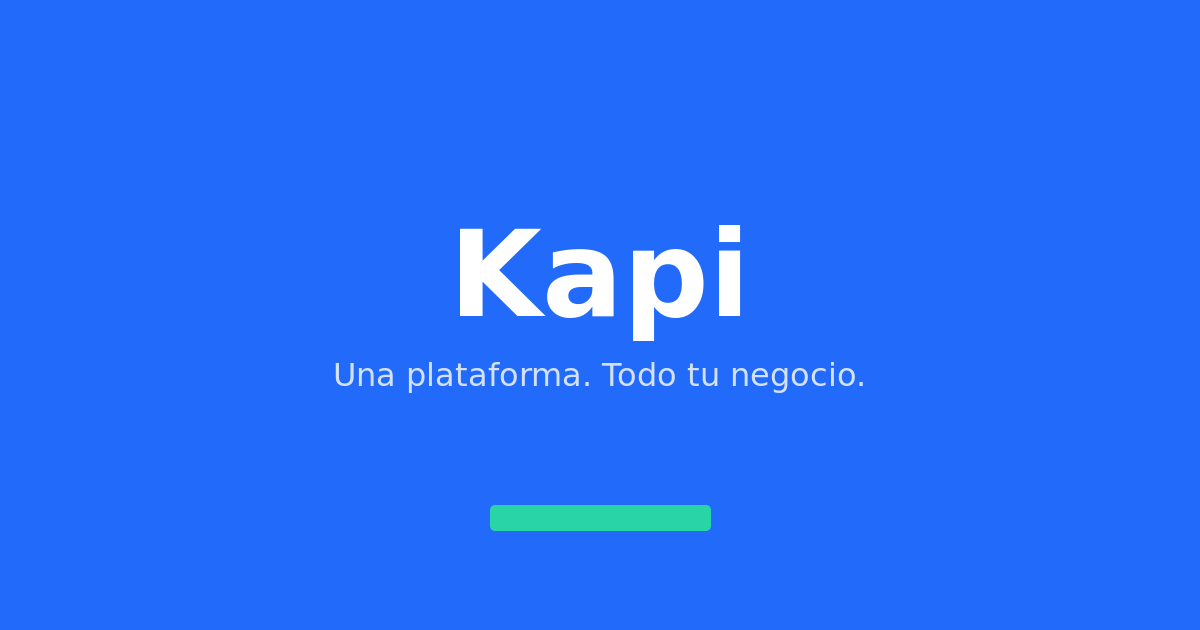 Kapi Matrix Kapi — Punto de venta para negocios con sucursales en México